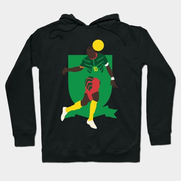 Vincent Aboubakar, Cameroon vs Brazil Collage Hoodie by Jackshun